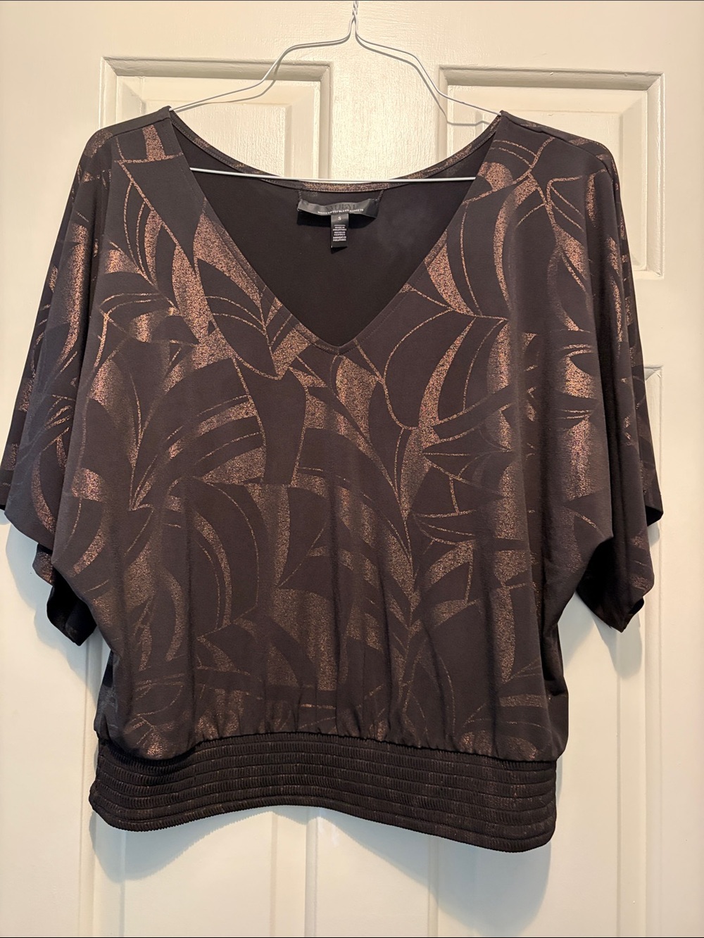 White House Black Market V-Neck Dolman Top